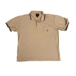 Vintage Embroidered Brittany Bay Sport Men's Size XL Polo Shirt Cotton Blend